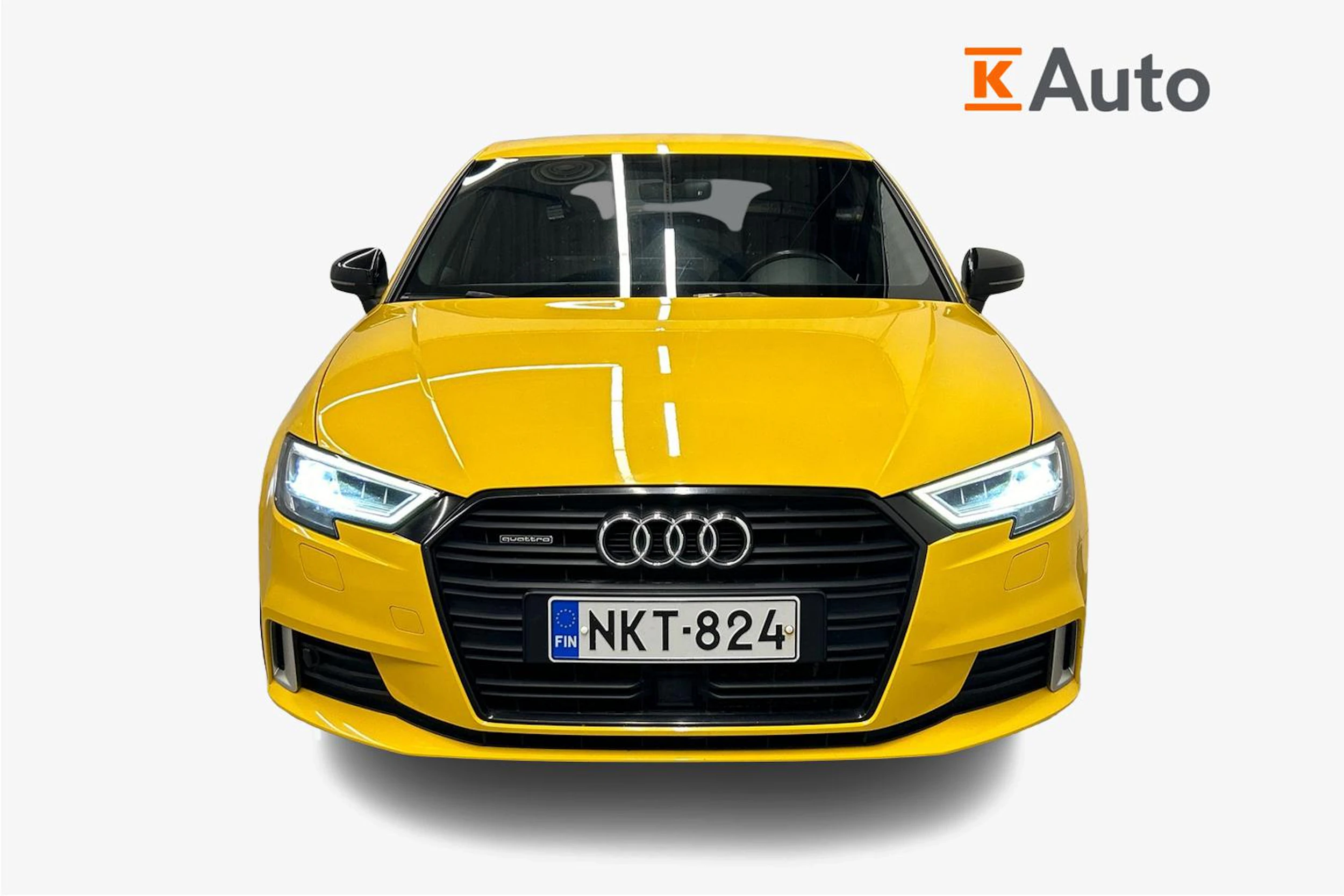 keltainen Audi A3 2017 kuva 4.