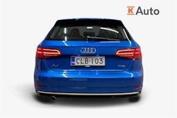 Sininen Audi A3 2018 kuva 3.