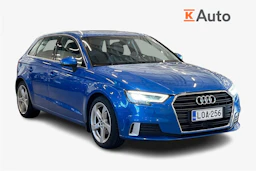 sininen Audi A3 2018 kuva 1.