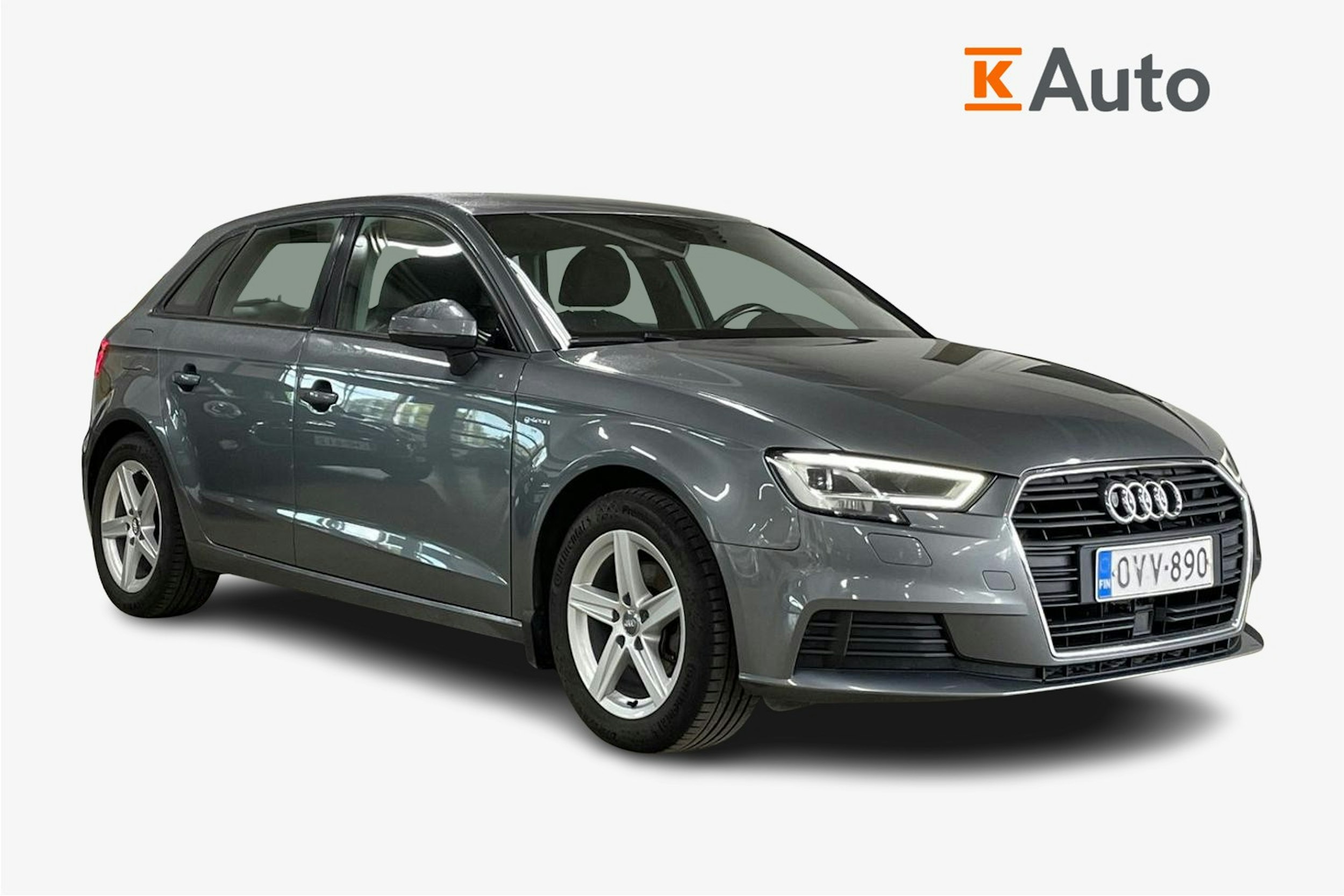 Harmaa Audi A3 2018 kuva 1.