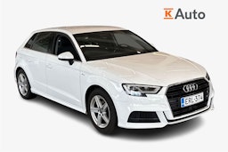 valkoinen Audi A3 2019 kuva 1.