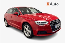 punainen Audi A3 2019 kuva 1.