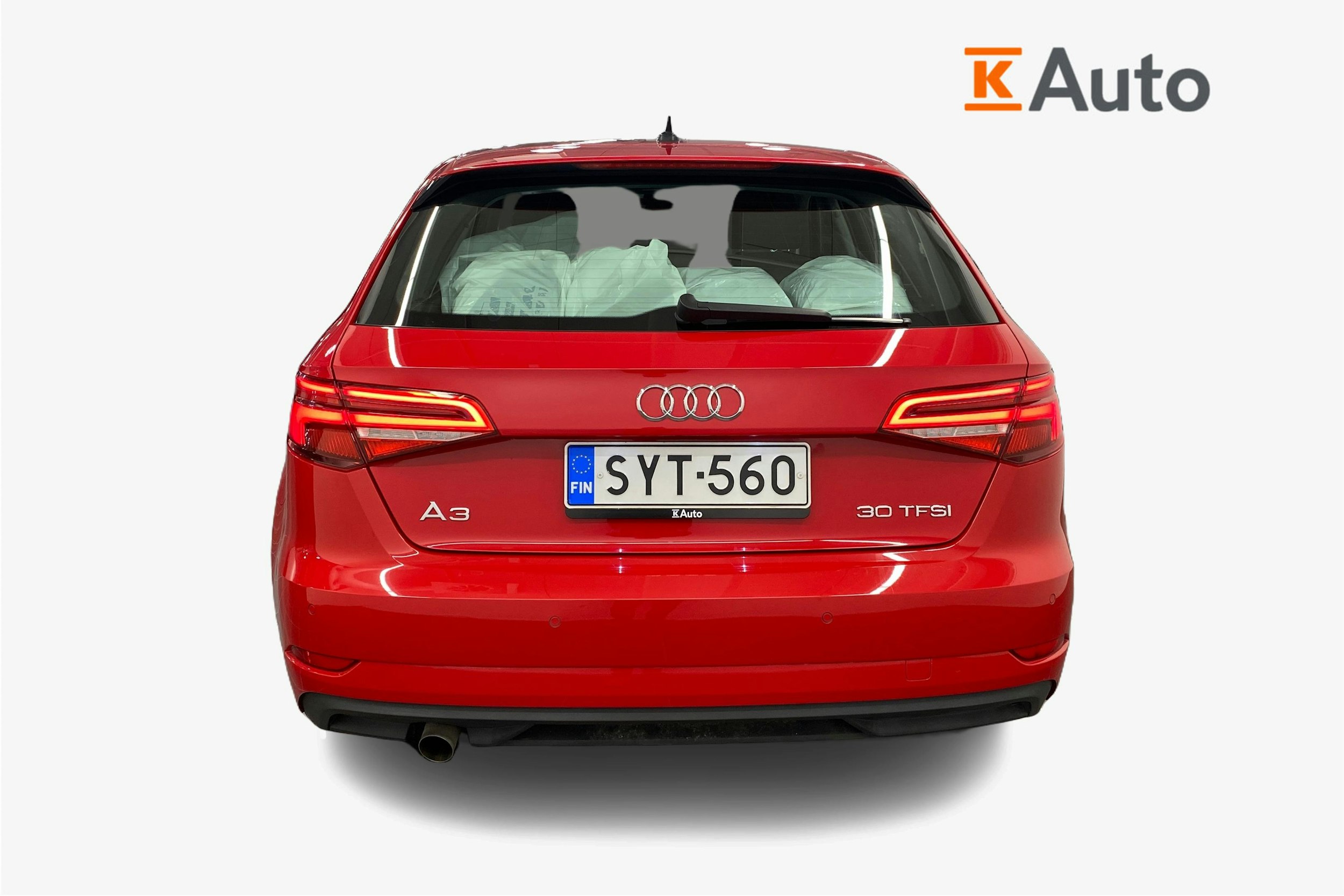punainen Audi A3 2019 kuva 3.