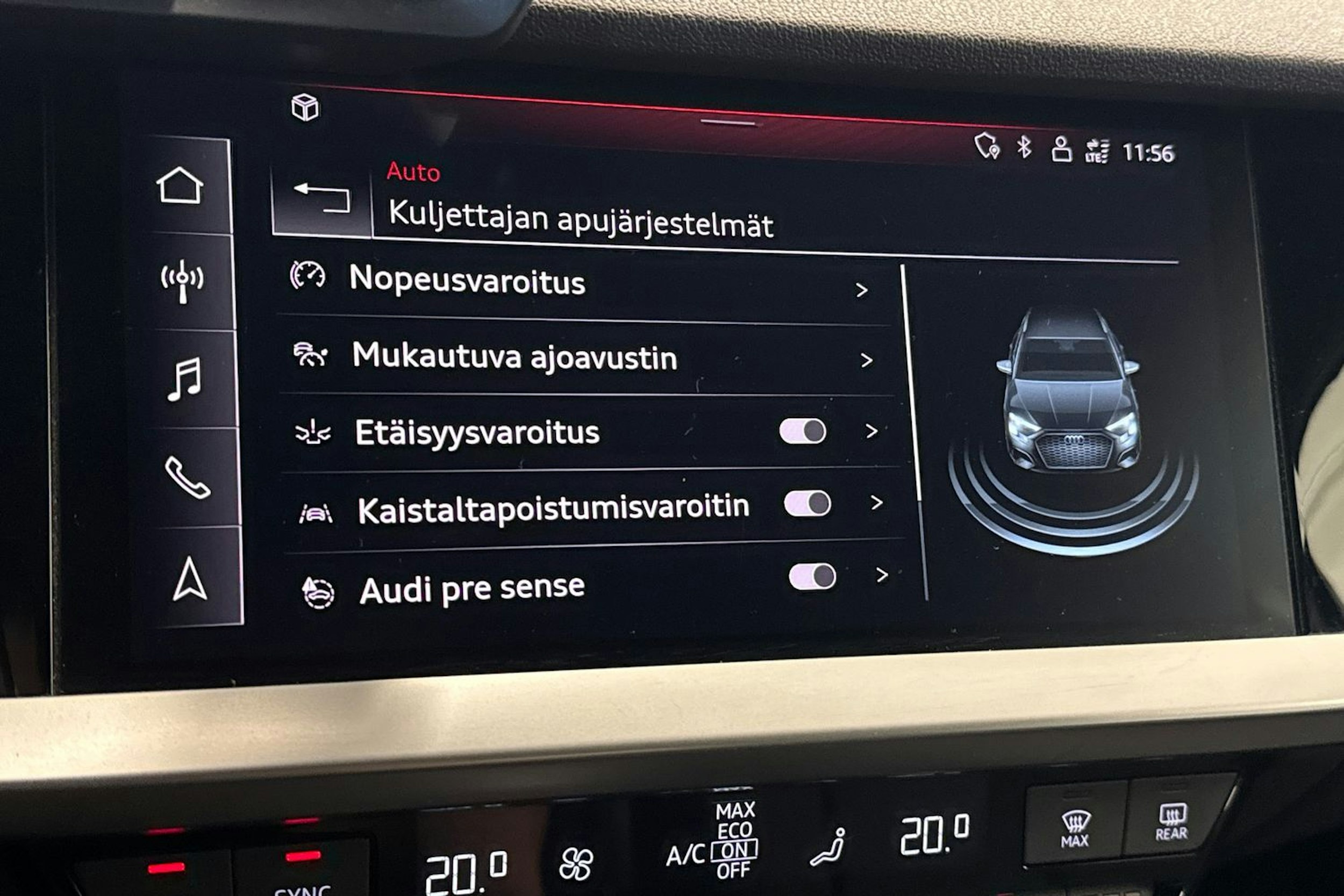 sininen Audi A3 2020 kuva 28.