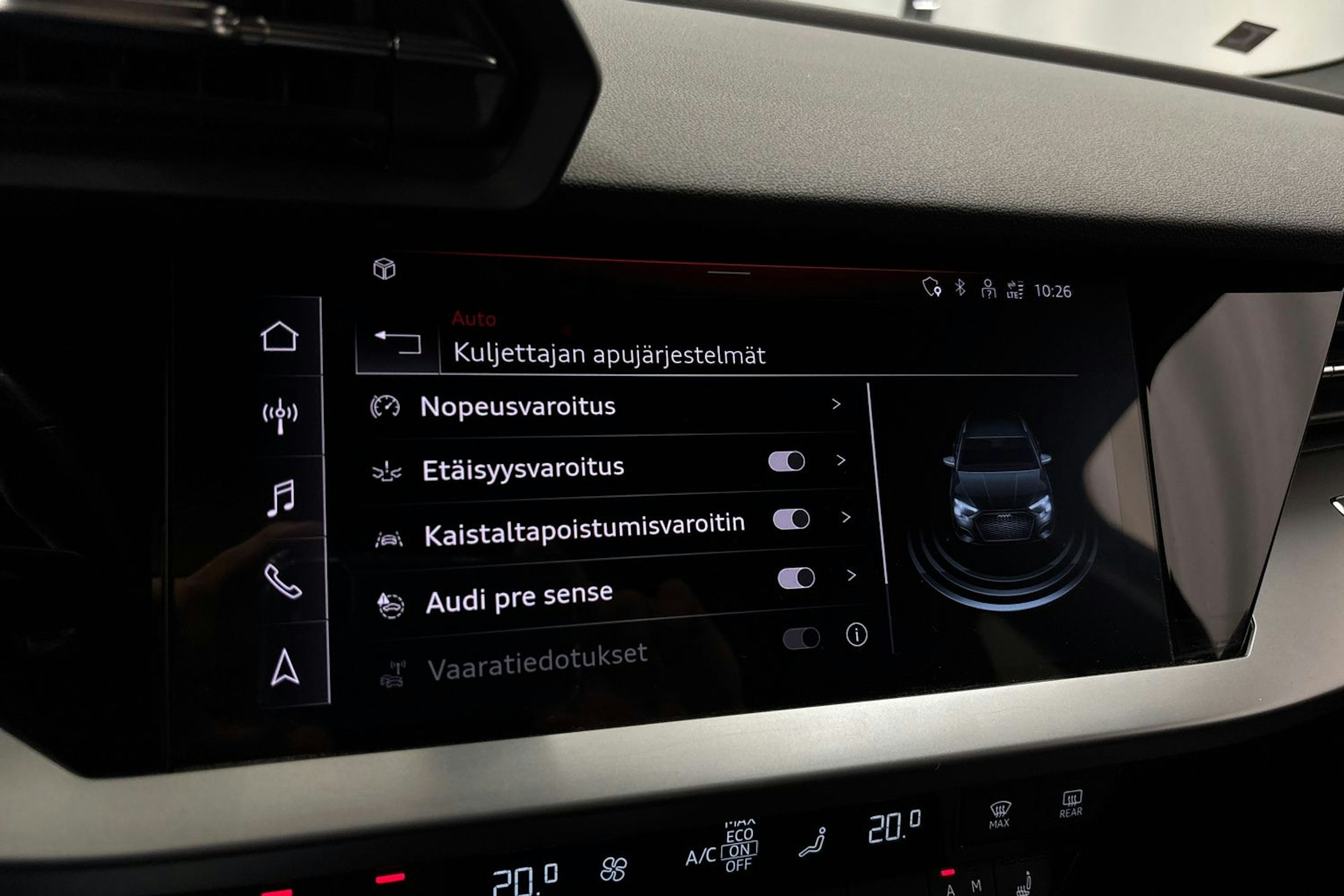 musta Audi A3 2021 kuva 22.