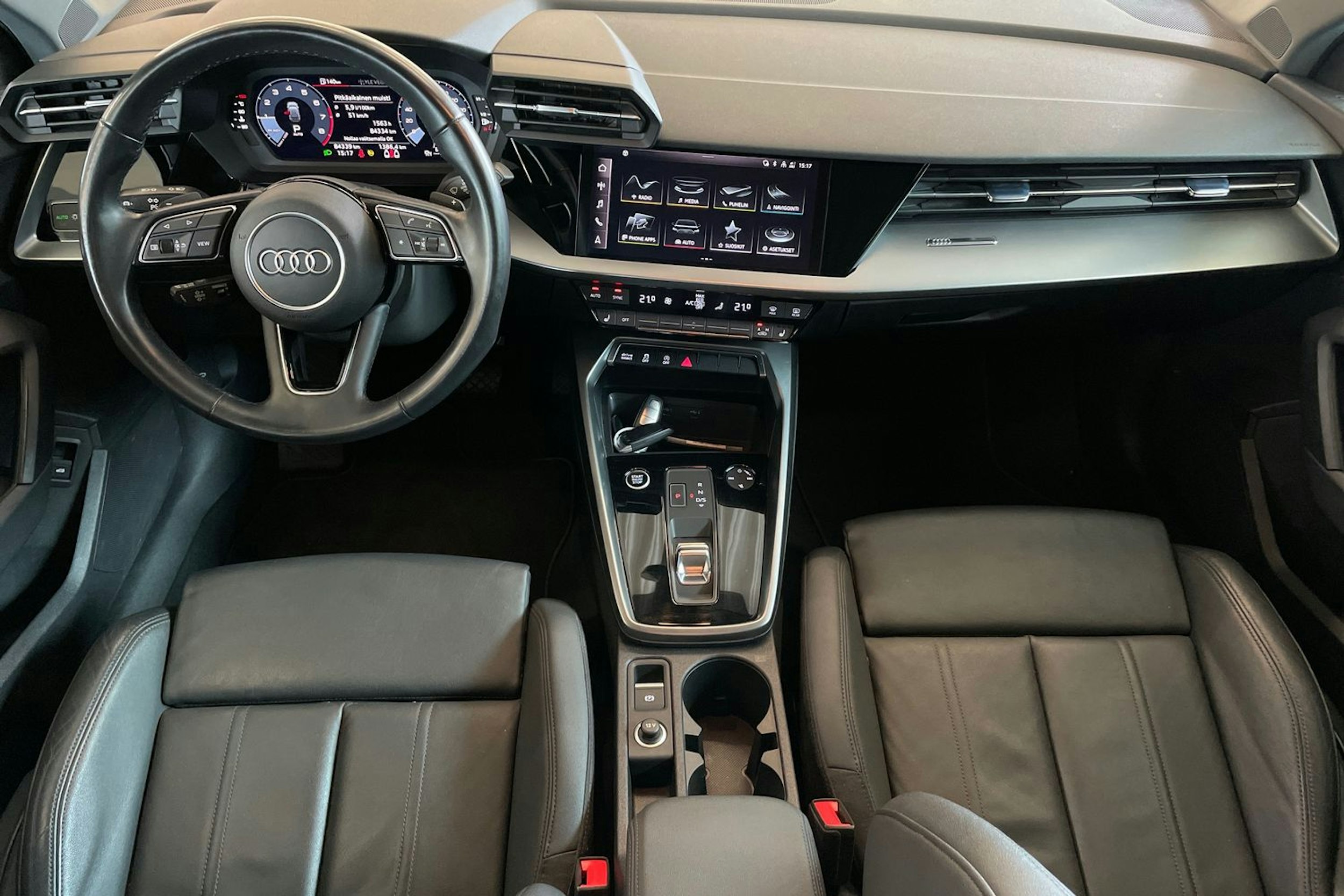 musta Audi A3 2021 kuva 9.