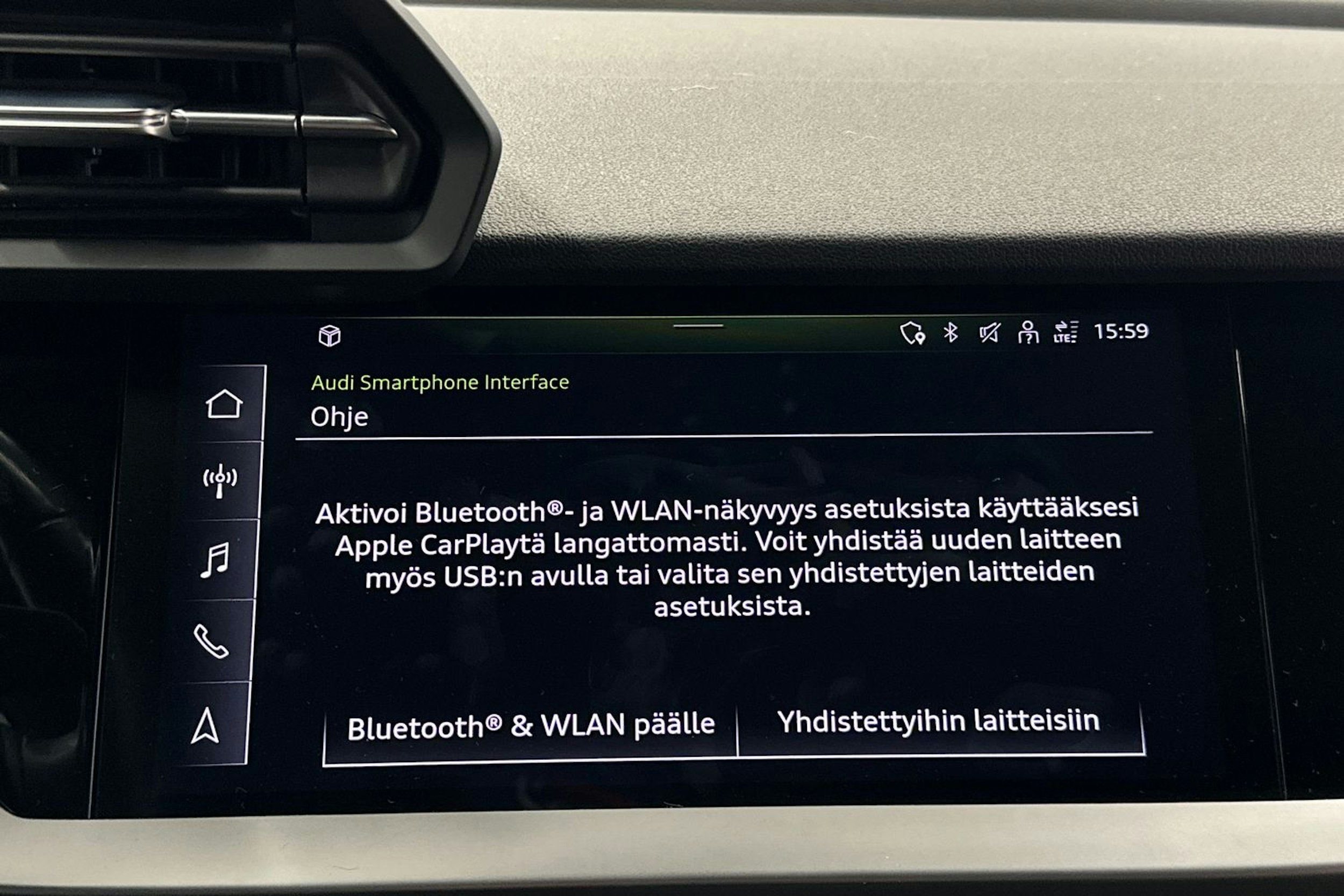 valkoinen Audi A3 2021 kuva 28.