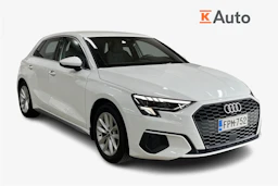 Valkoinen Audi A3 2021 kuva 1.
