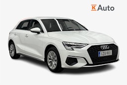 valkoinen Audi A3 2021 kuva 1.
