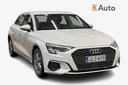 valkoinen Audi A3 2021 kuva 1.