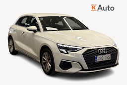 valkoinen Audi A3 2021 kuva 1.