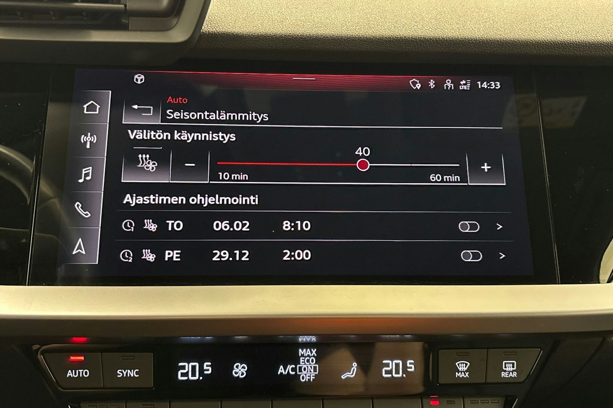 valkoinen Audi A3 2021 kuva 19.