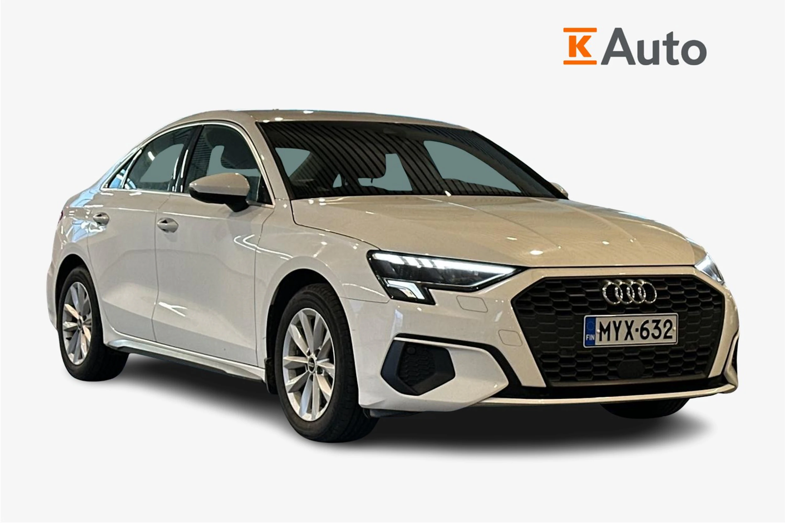 valkoinen Audi A3 2021 kuva 1.
