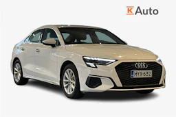 valkoinen Audi A3 2021 kuva 1.
