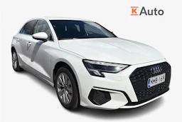 valkoinen Audi A3 2021 kuva 1.