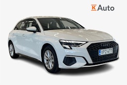 valkoinen Audi A3 2021 kuva 1.