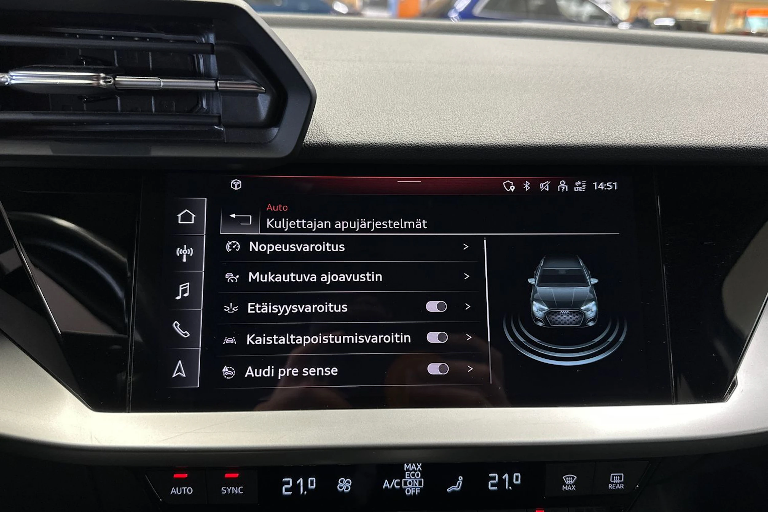 met. sininen Audi A3 2021 kuva 15.