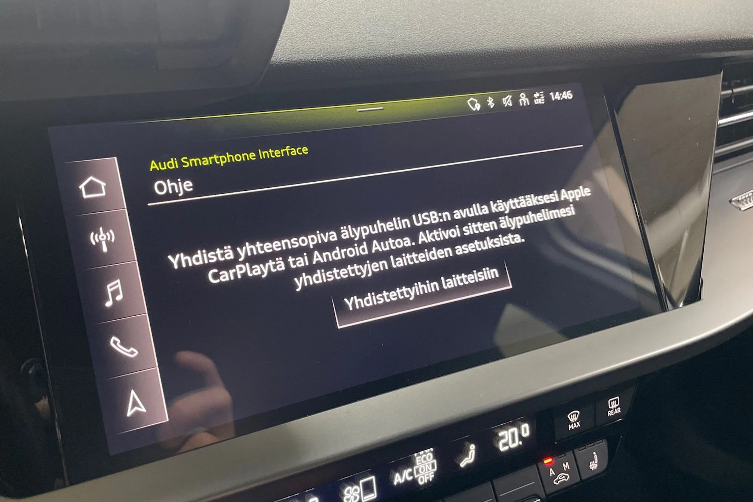 Valkoinen Audi A3 2021 kuva 17.