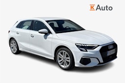valkoinen Audi A3 2021 kuva 1.