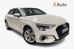 valkoinen Audi A3 2022 kuva 1.