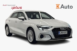 valkoinen Audi A3 2022 kuva 1.