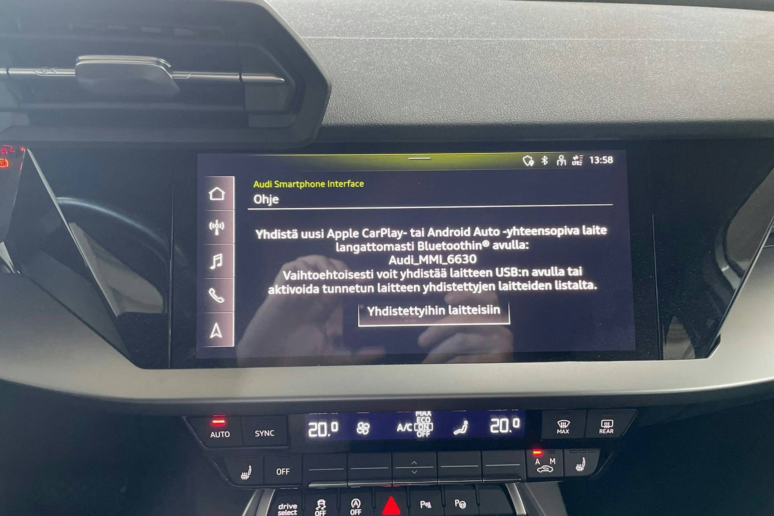 Valkoinen Audi A3 2022 kuva 14.