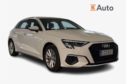 valkoinen Audi A3 2022 kuva 1.