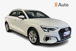 Valkoinen Audi A3 2022 kuva 1.