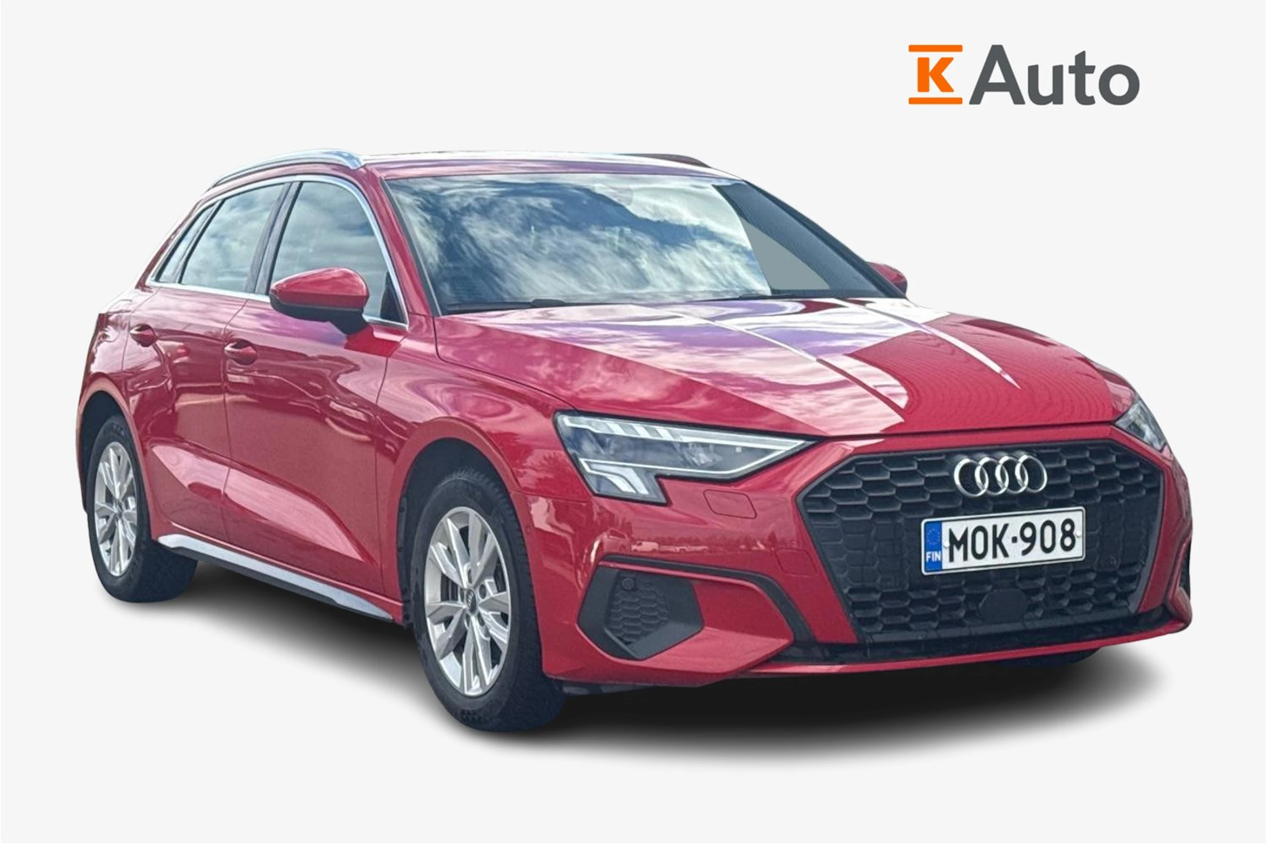 Punainen Audi A3 2022 kuva 1.
