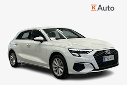 valkoinen Audi A3 2022 kuva 1.