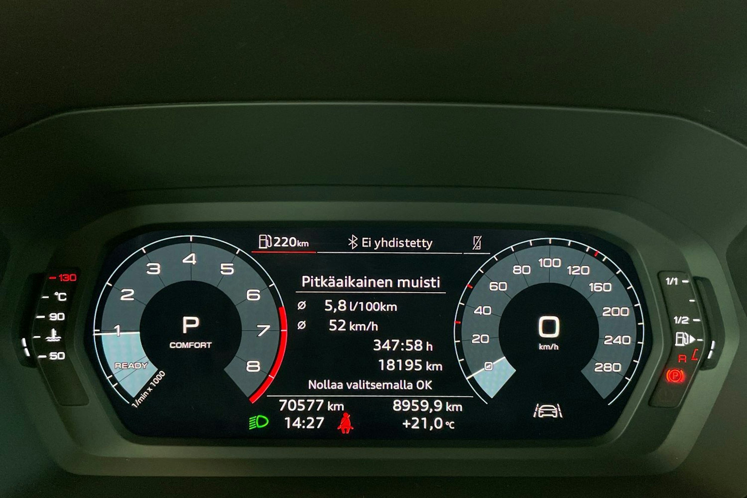 valkoinen Audi A3 2022 kuva 16.