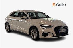 valkoinen Audi A3 2022 kuva 1.