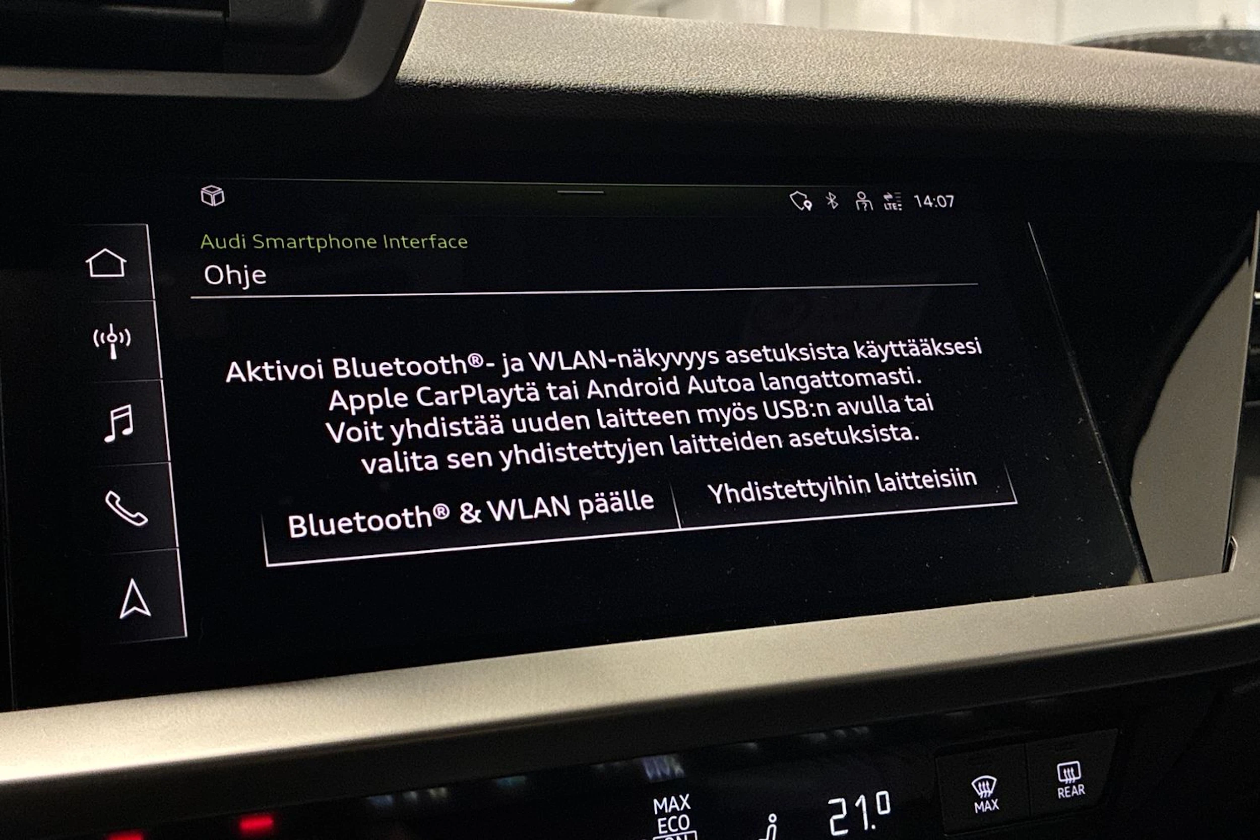 musta Audi A3 2022 kuva 22.
