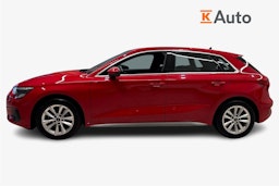 Punainen Audi A3 2023 kuva 6.