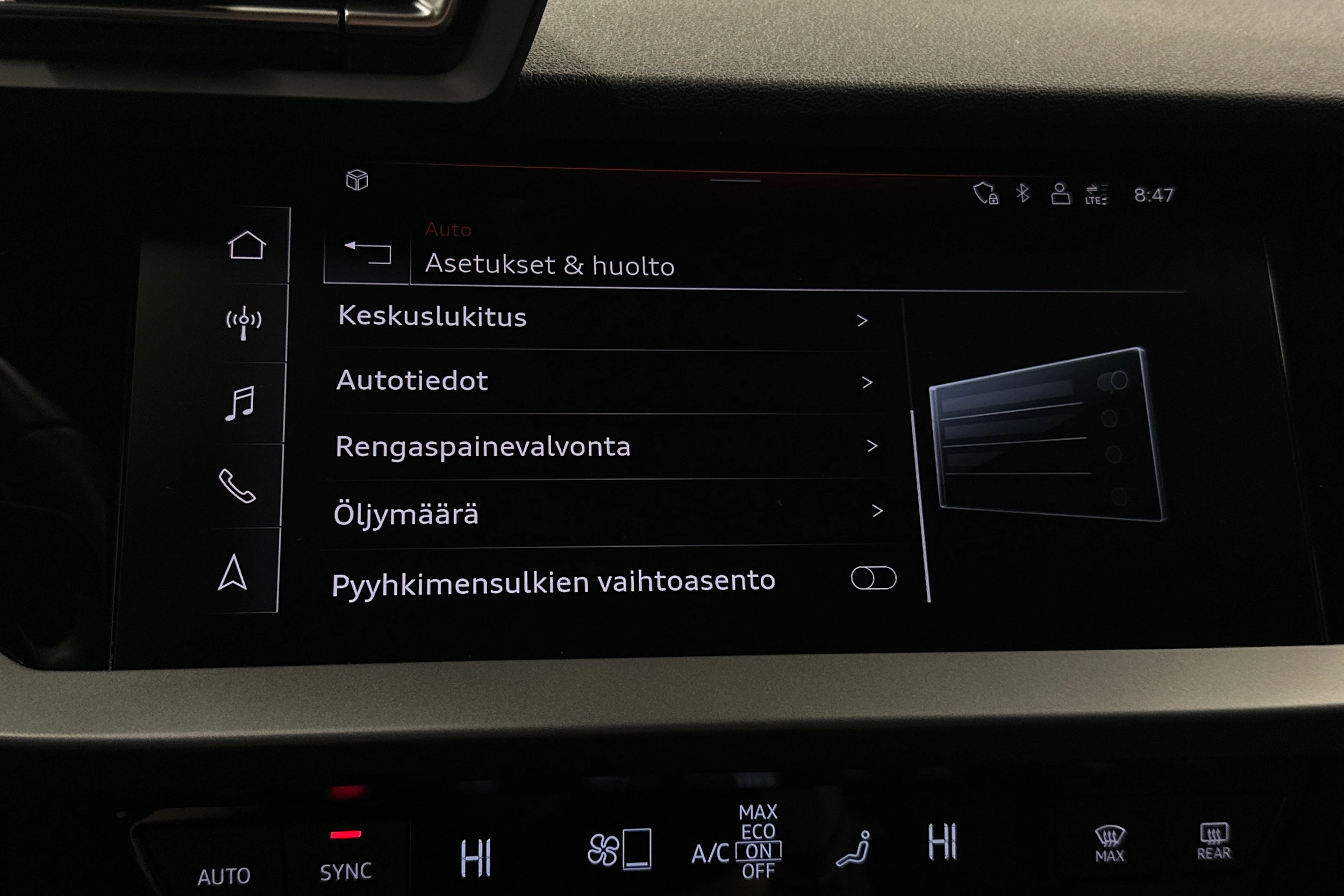 harmaa Audi A3 2025 kuva 28.