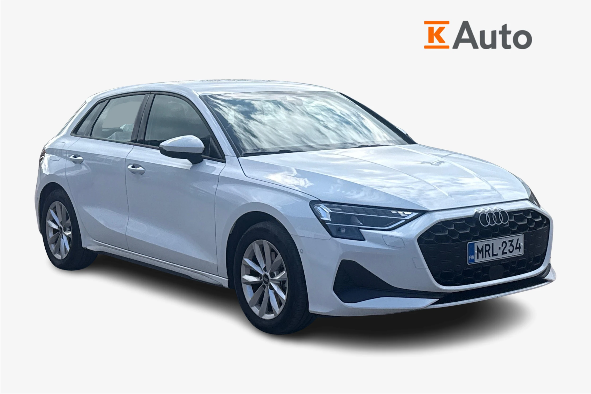 valkoinen Audi A3 2025 kuva 1.