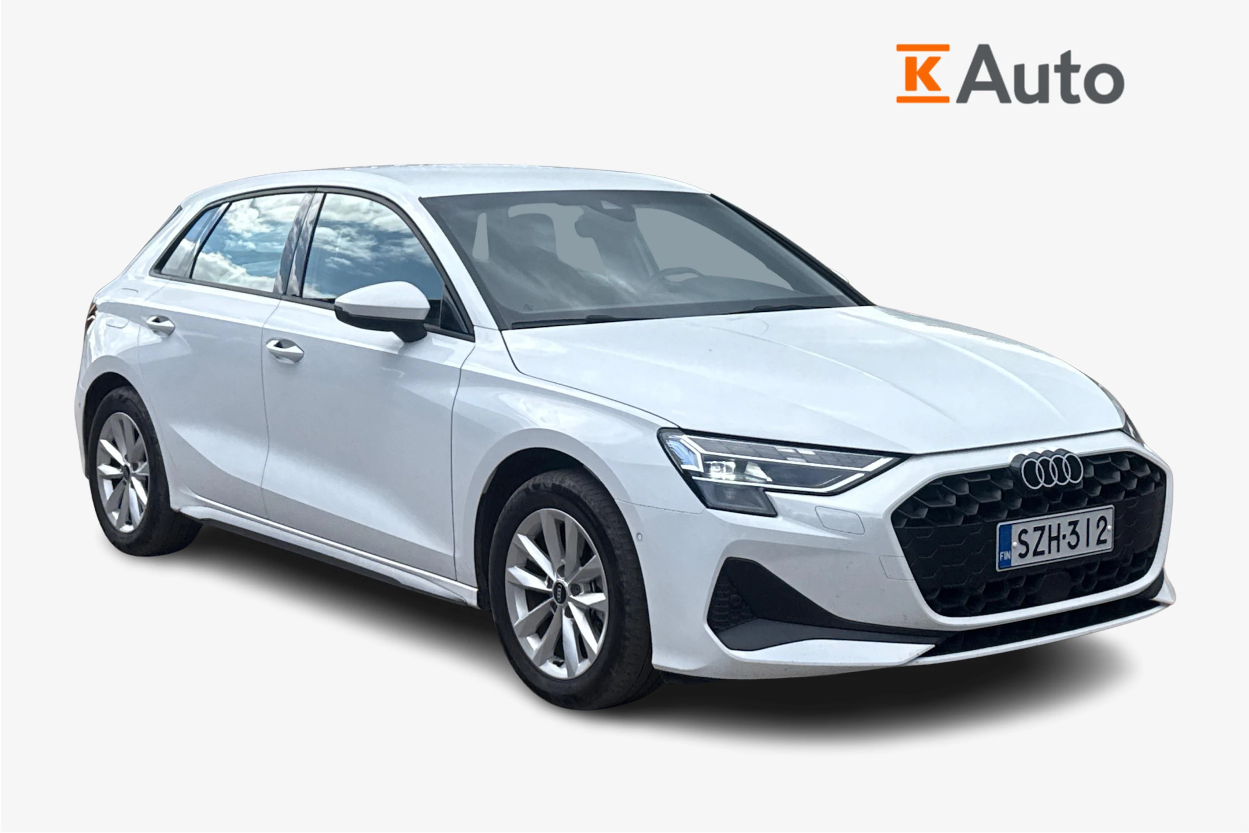 valkoinen Audi A3 2025 kuva 1.