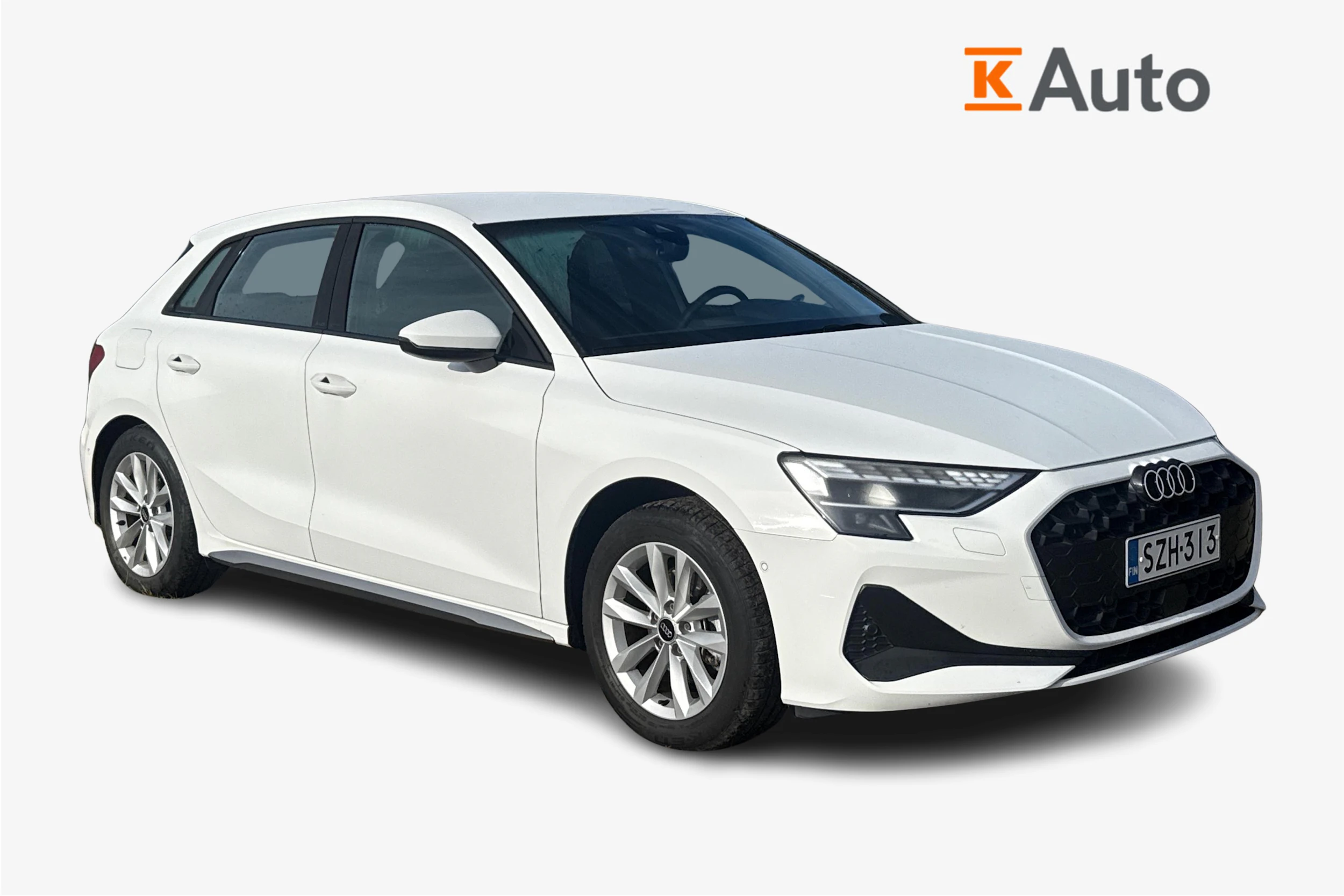 valkoinen Audi A3 2025 kuva 1.