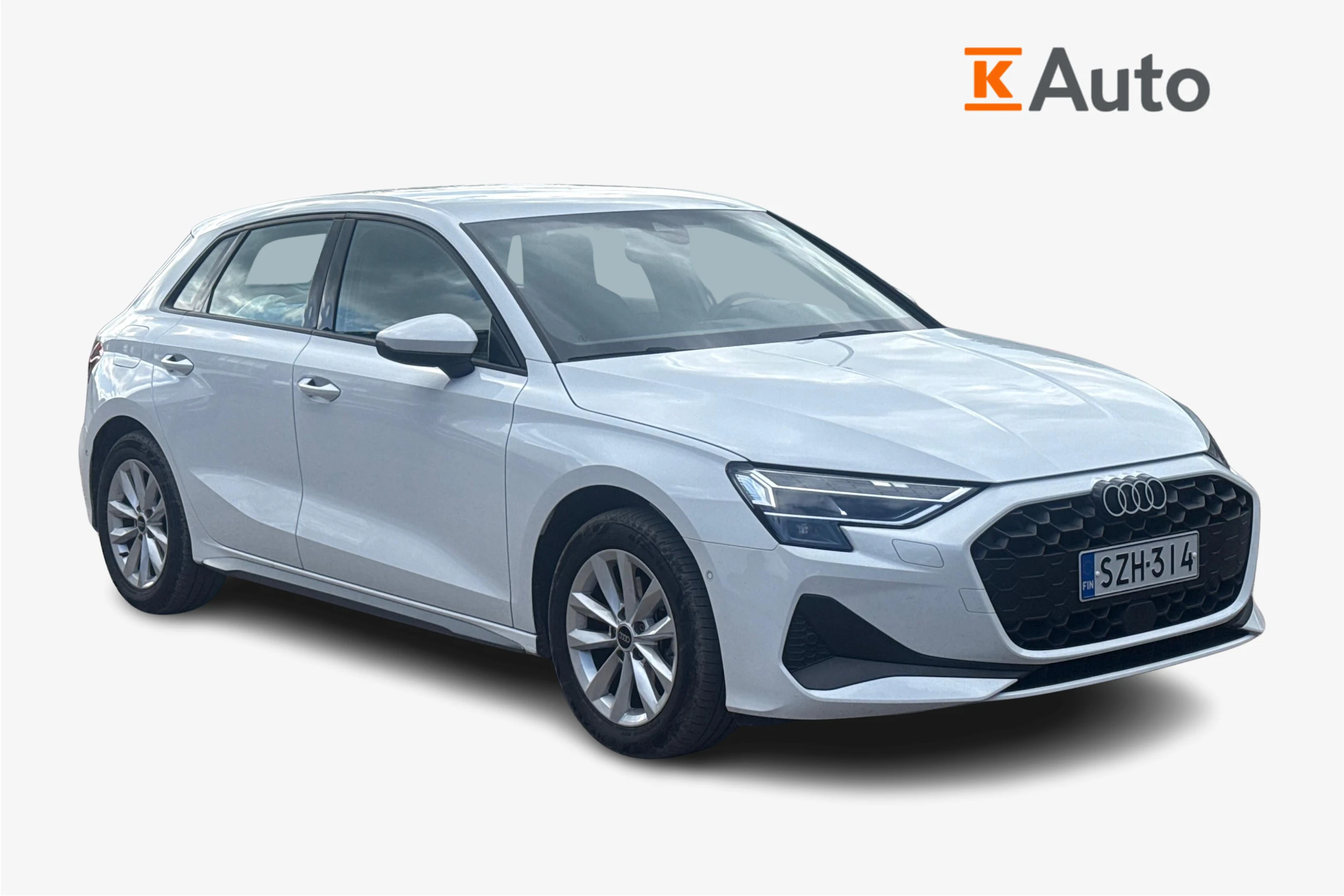 valkoinen Audi A3 2025 kuva 1.
