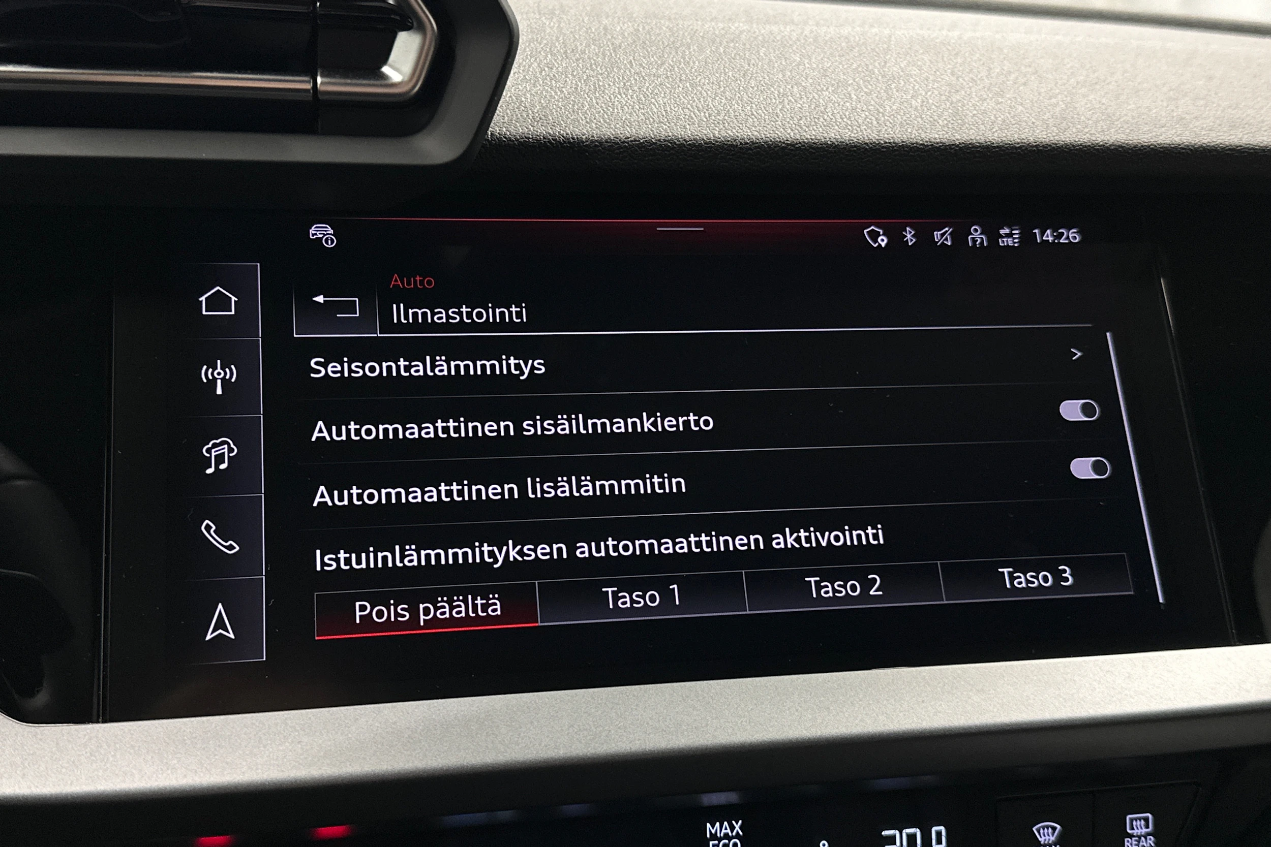 musta Audi A3 2026 kuva 27.