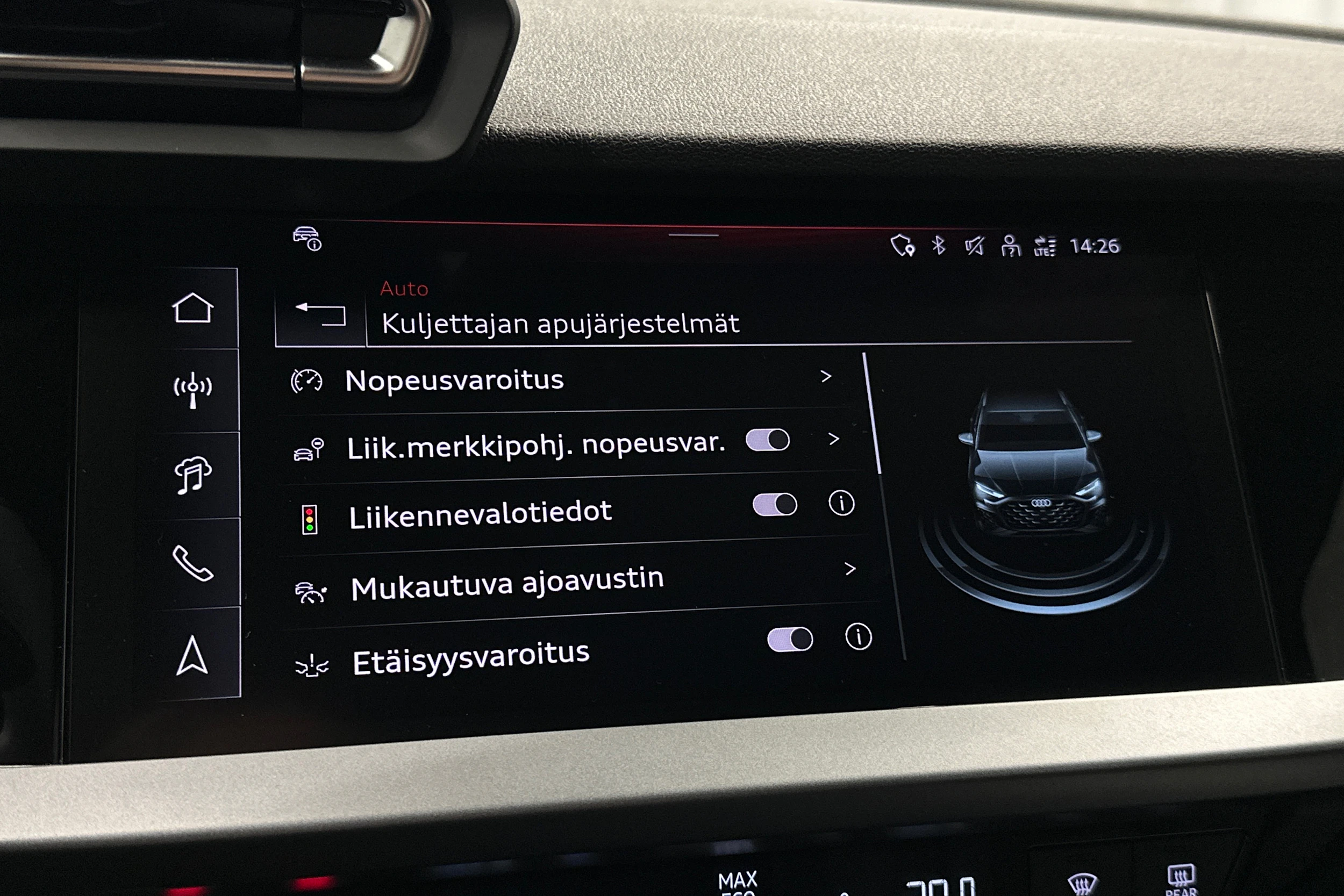 musta Audi A3 2026 kuva 28.