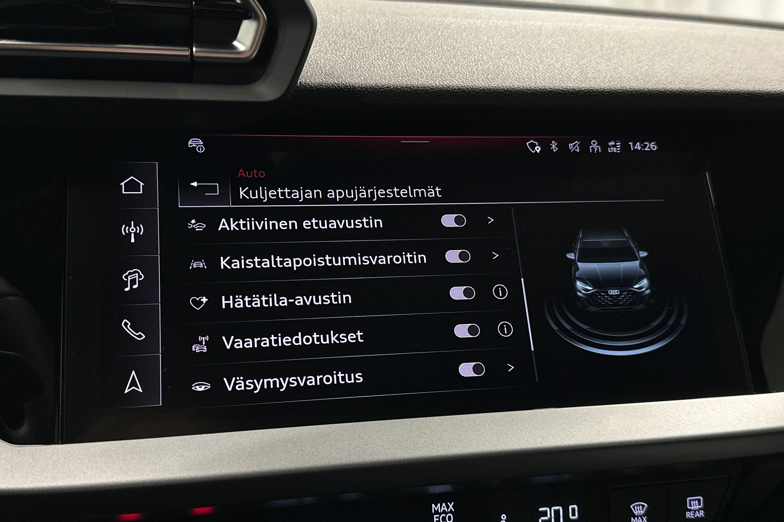 musta Audi A3 2026 kuva 29.