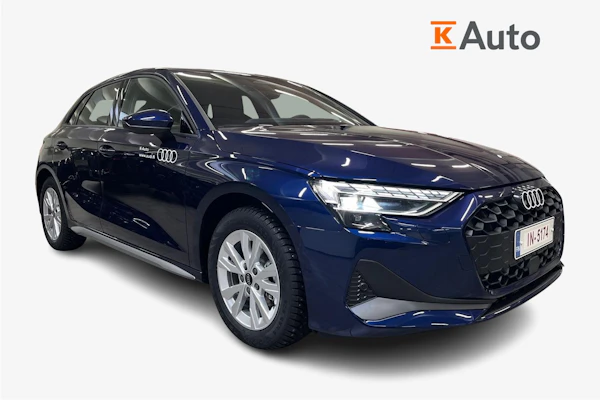 Audi A3 Sportback TFSI 85 kW | Seisontalämmitys | 2 x renkaat | Urheiluistuimet | Adaptiivinen vakkari |