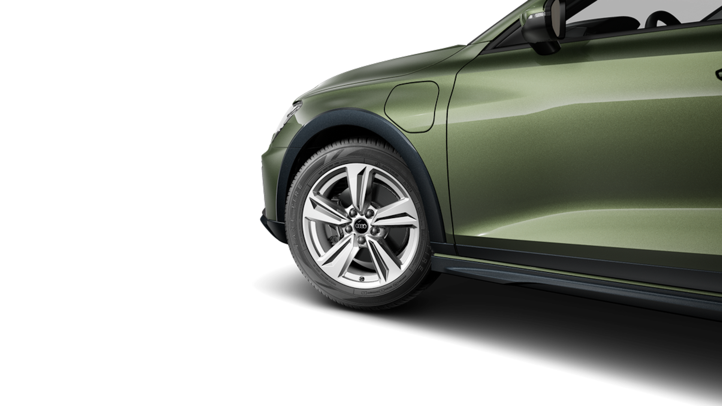 District-vihreä, metalliväri Audi A3 allstreet 2025 kuva 11.