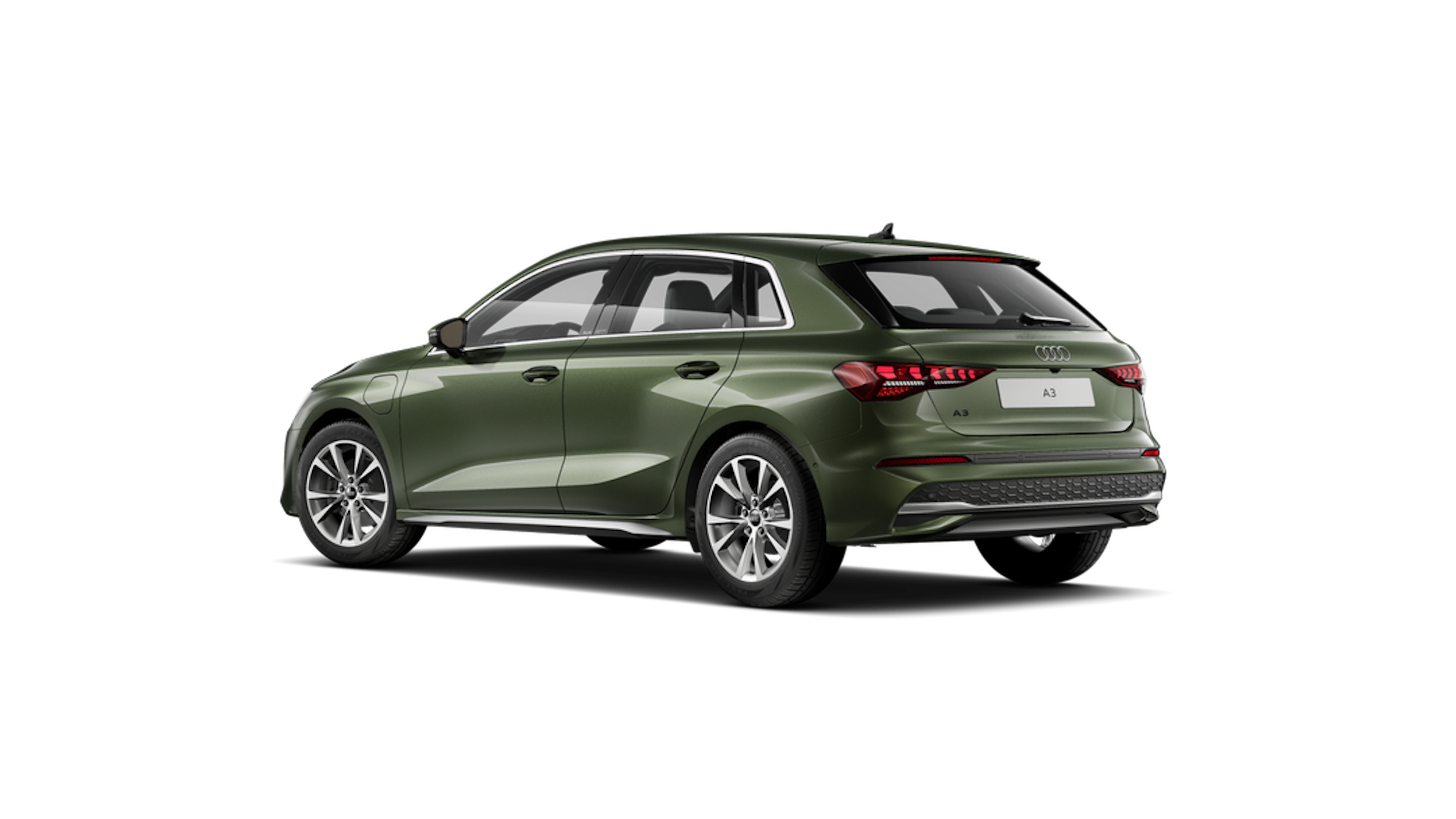 District-vihreä, metalliväri Audi A3 Sportback 2025 kuva 4.