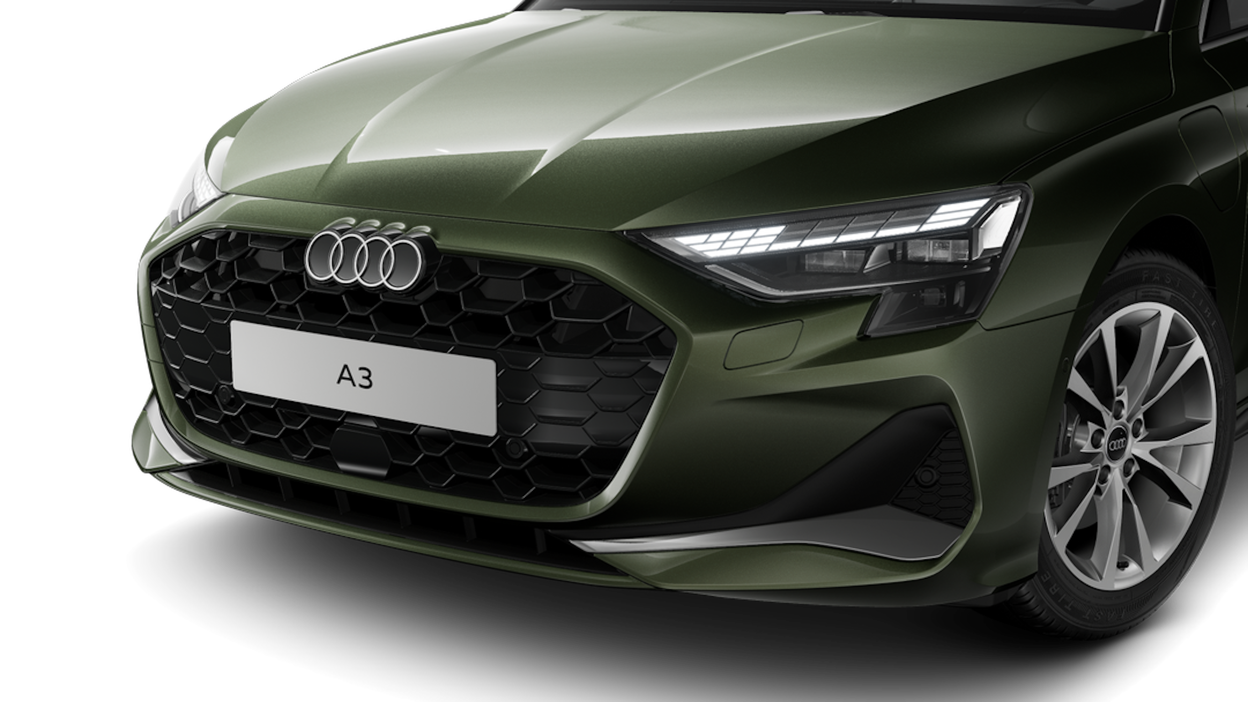 District-vihreä, metalliväri Audi A3 Sportback 2025 kuva 6.