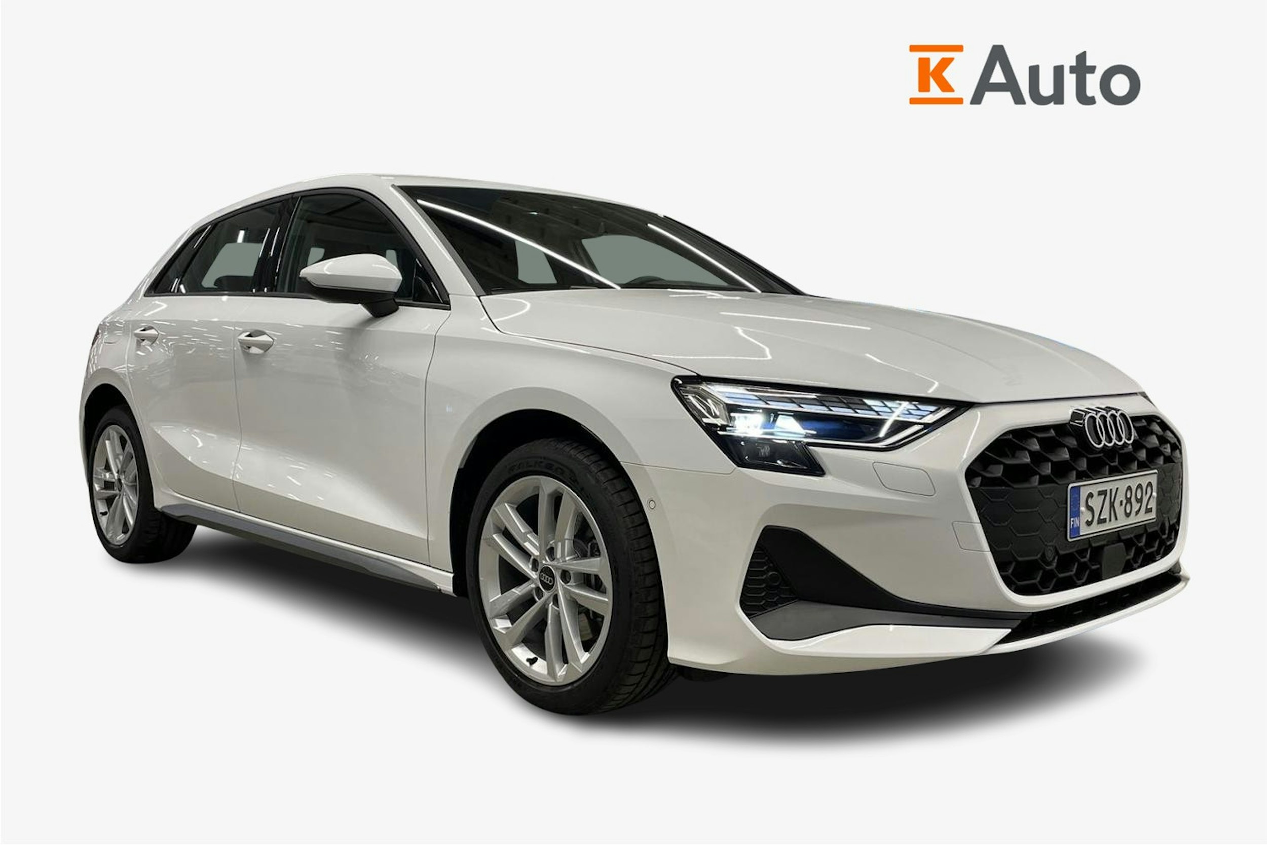 Valkoinen Audi A3 2025 kuva 1.