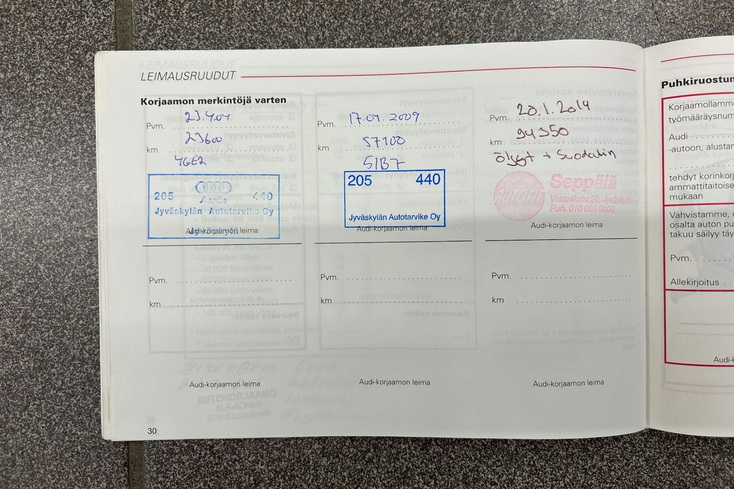 Musta Audi A4 2002 kuva 29.