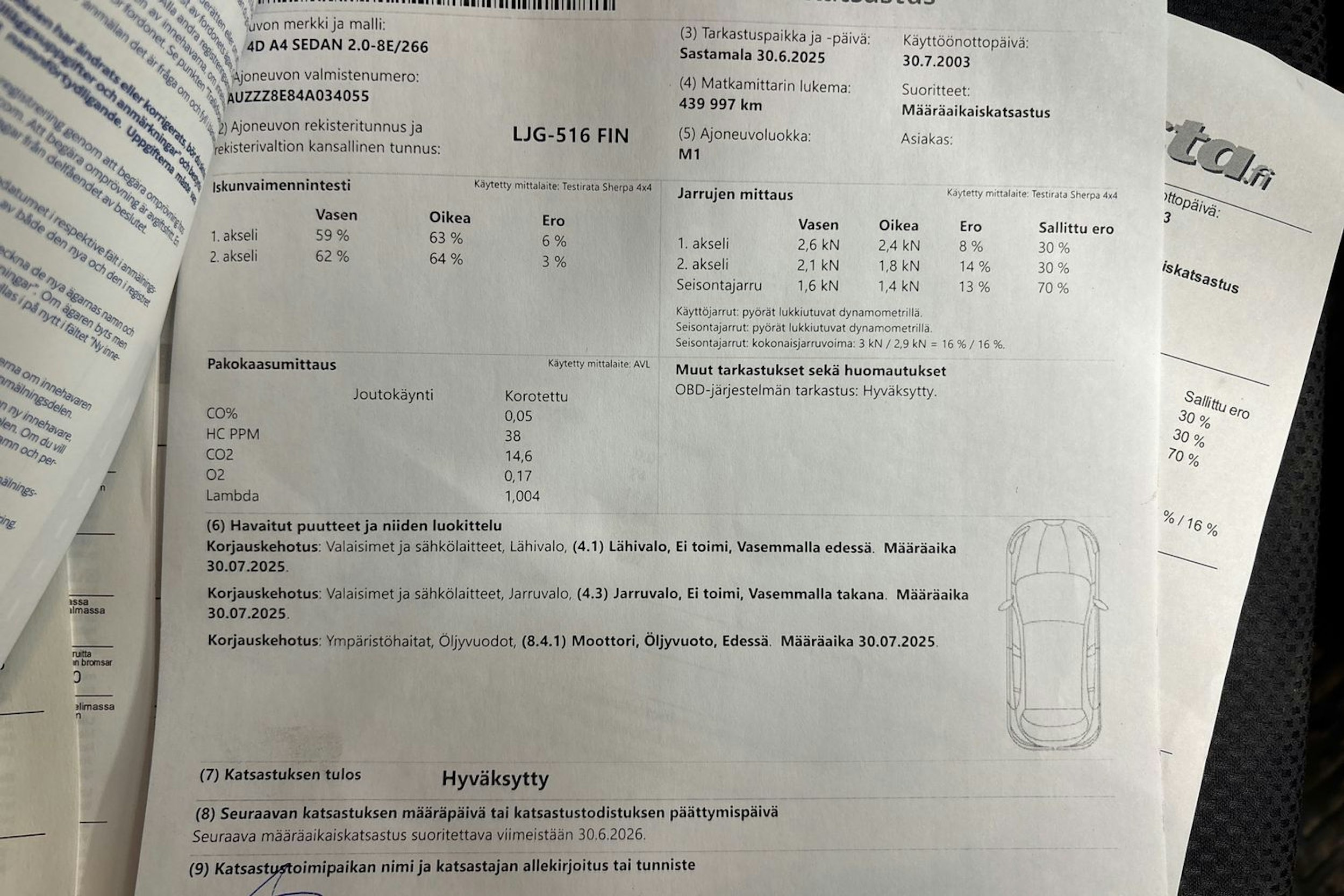Punainen Audi A4 2004 kuva 24.