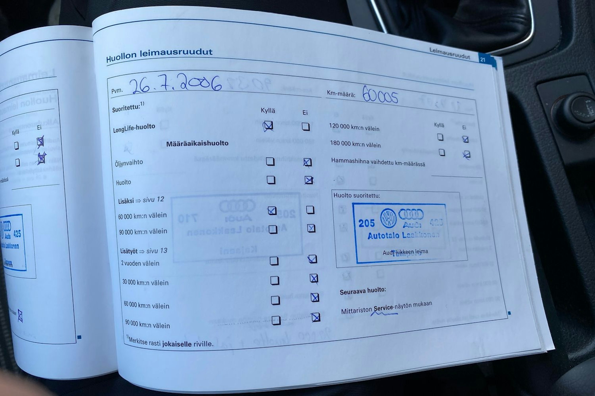 Sininen Audi A4 2005 kuva 18.